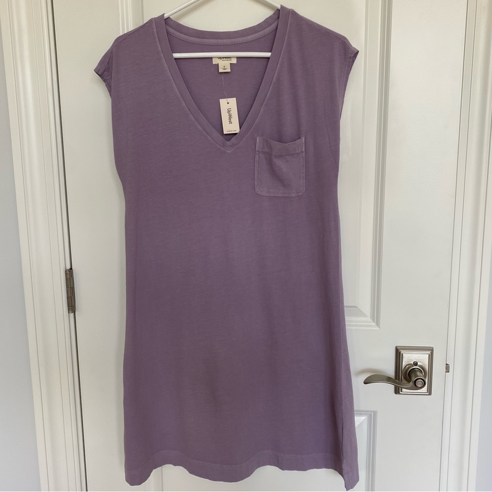 UpWest Cotton Jersey V-neck dress